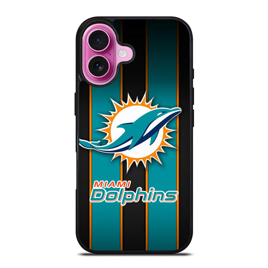 MIAMI DOLPHINS NFL LOGO 3 iPhone 16 Plus Case Cover