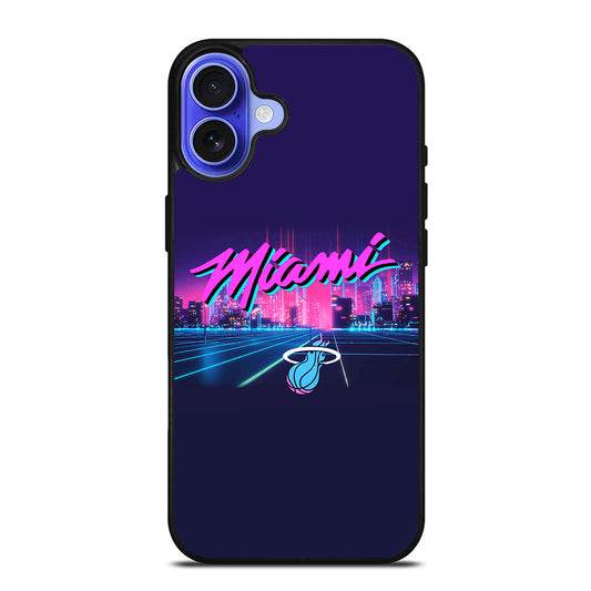 MIAMI HEAT NBA TEAM LOGO 1 iPhone 16 Case Cover