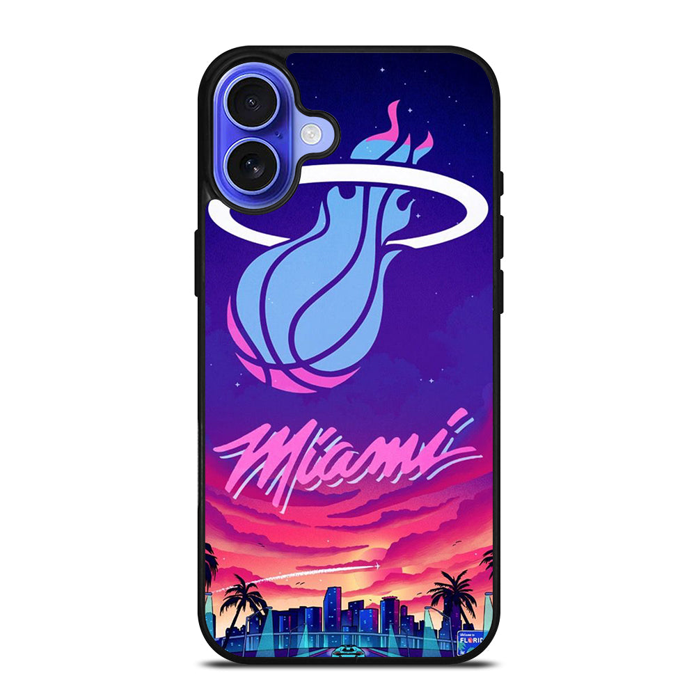 MIAMI HEAT NBA TEAM LOGO 2 iPhone 16 Case Cover