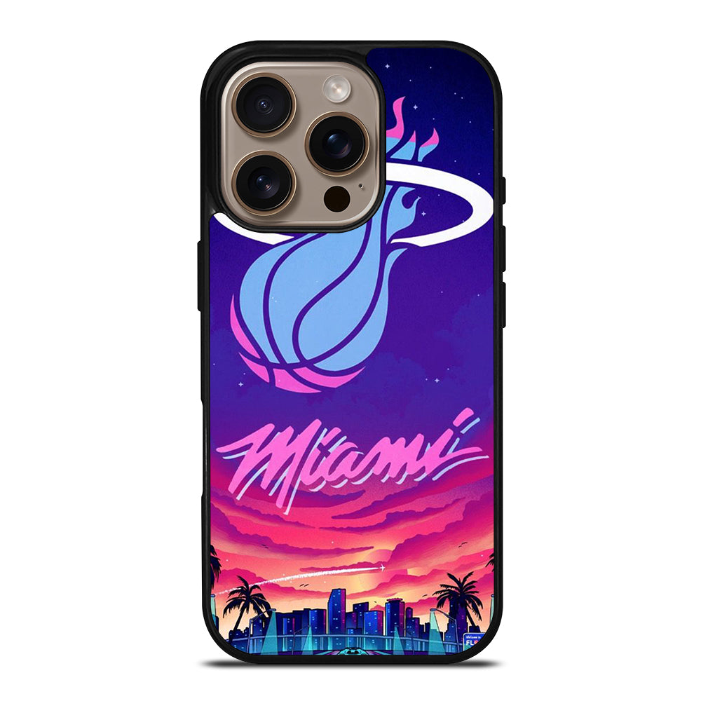 MIAMI HEAT NBA TEAM LOGO 2 iPhone 16 Pro Case Cover