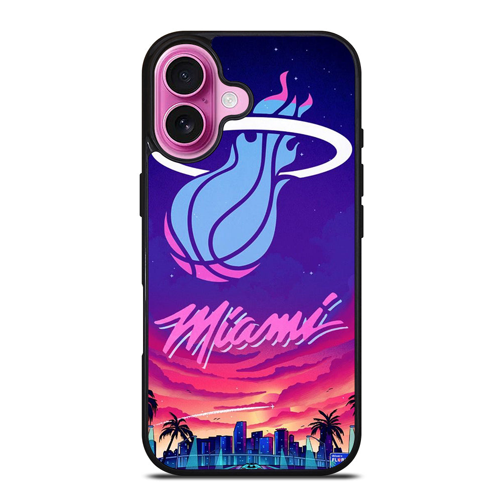 MIAMI HEAT NBA TEAM LOGO 2 iPhone 16 Plus Case Cover