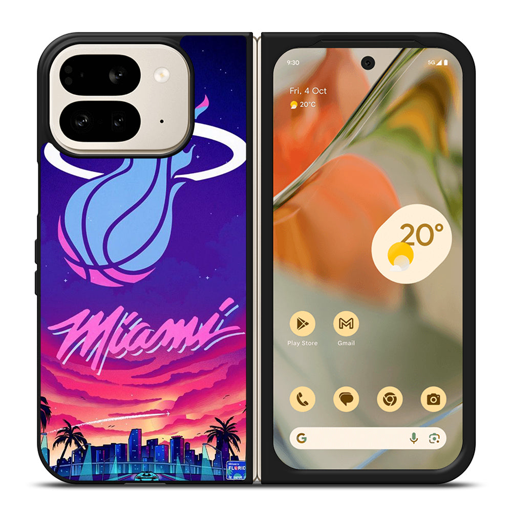 MIAMI HEAT NBA TEAM LOGO 2 Google Pixel 9 Pro Fold Case Cover