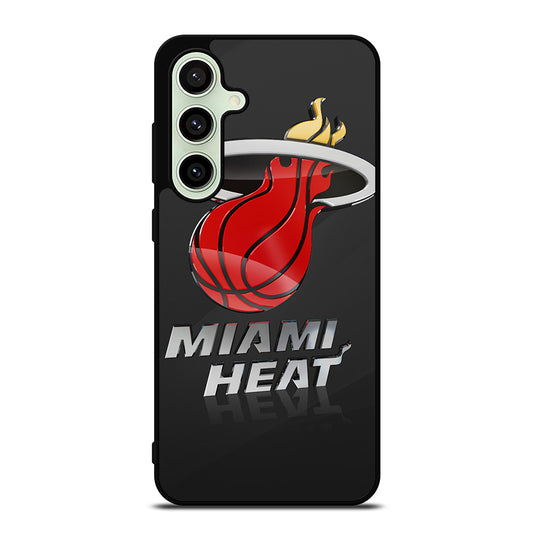 MIAMI HEAT NBA TEAM LOGO 3 Samsung Galaxy S24 FE Case Cover