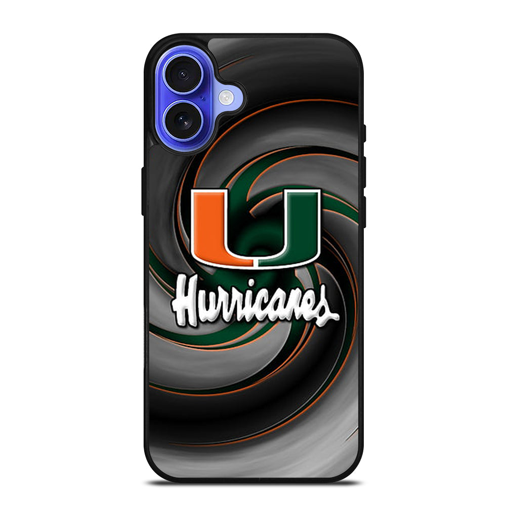 MIAMI HURRICANES NFL 1 iPhone 16 Case Cover