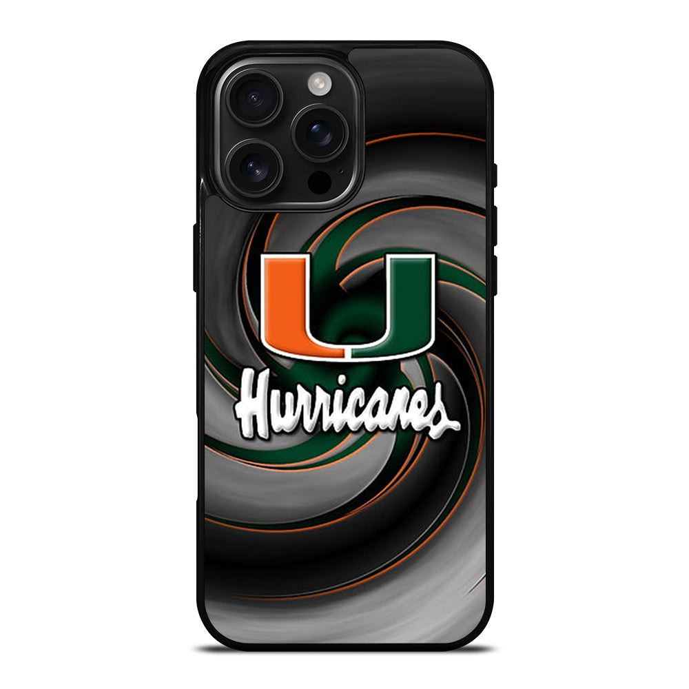 MIAMI HURRICANES NFL 1 iPhone 16 Pro Max Case Cover