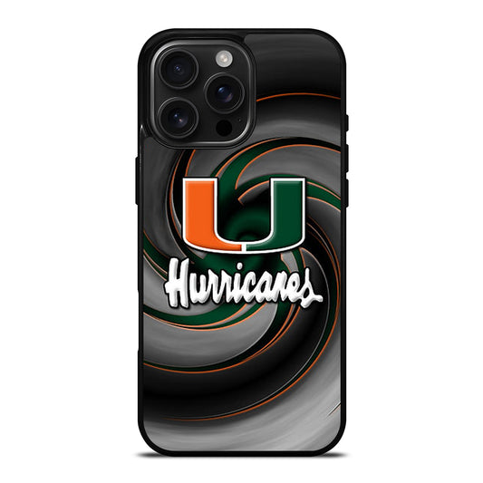MIAMI HURRICANES NFL 1 iPhone 16 Pro Max Case Cover