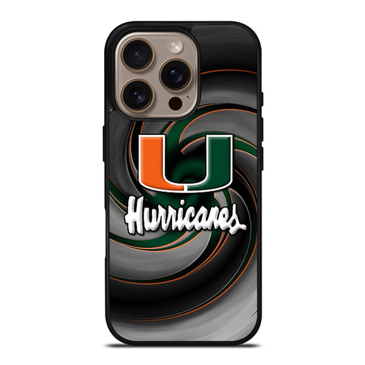 MIAMI HURRICANES NFL 1 iPhone 16 Pro Case Cover