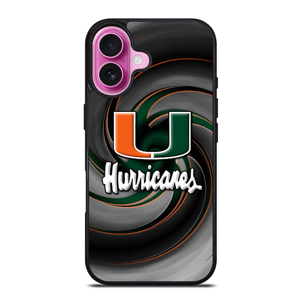 MIAMI HURRICANES NFL 1 iPhone 16 Plus Case Cover
