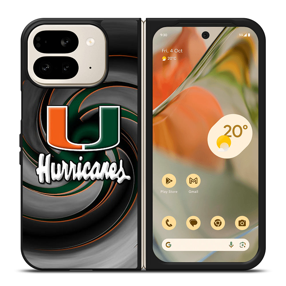 MIAMI HURRICANES NFL 1 Google Pixel 9 Pro Fold Case Cover