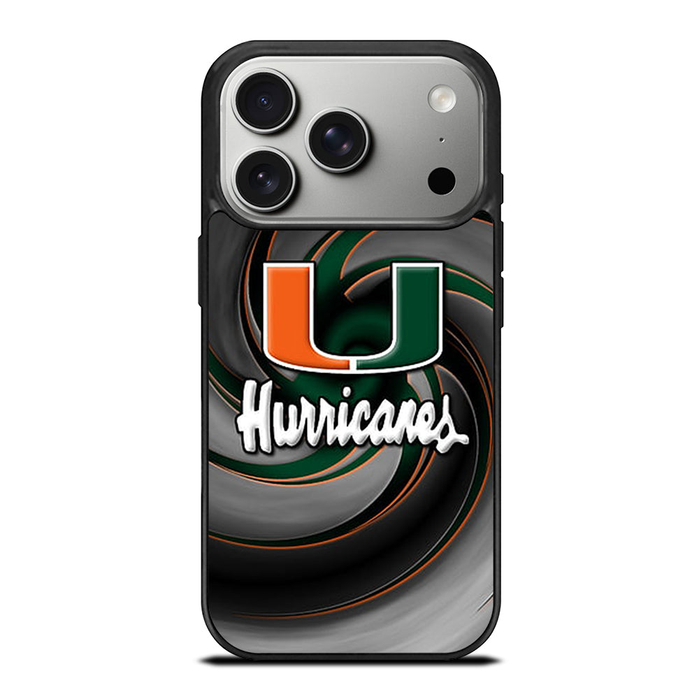 MIAMI HURRICANES NFL 1 iPhone 17 Pro Case Cover