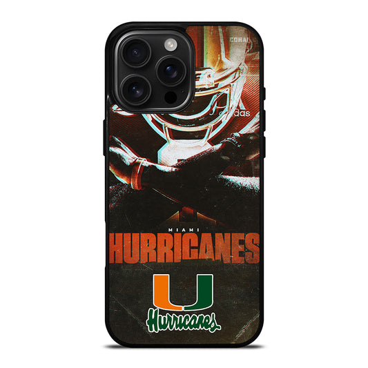 MIAMI HURRICANES NFL 2 iPhone 16 Pro Max Case Cover