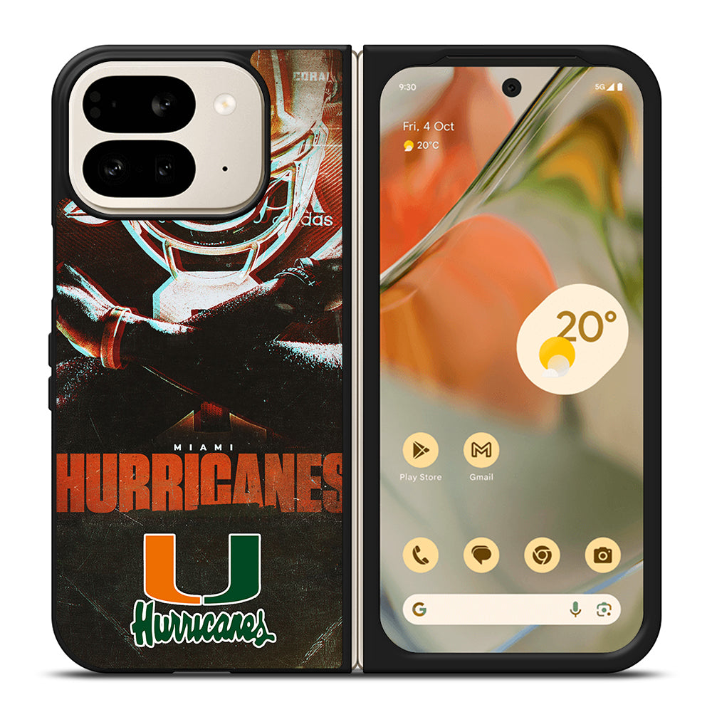 MIAMI HURRICANES NFL 2 Google Pixel 9 Pro Fold Case Cover