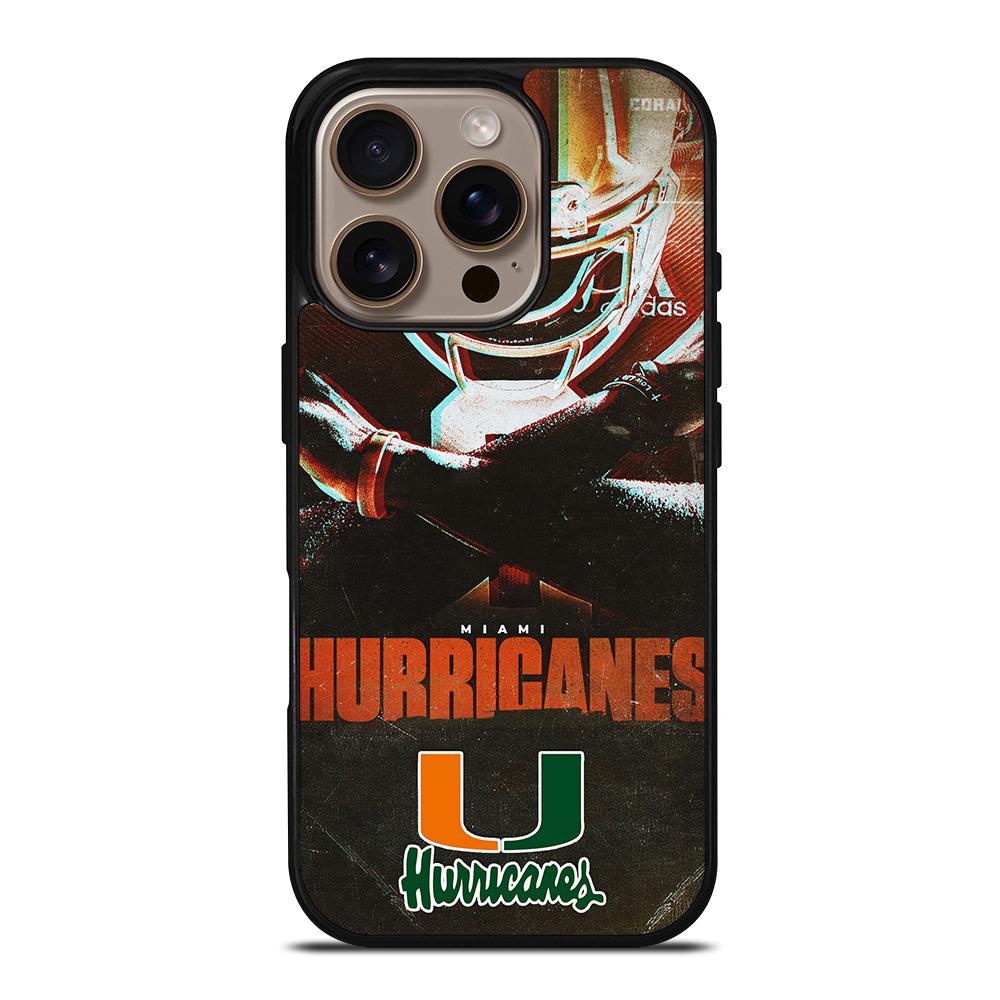 MIAMI HURRICANES NFL 2 iPhone 16 Pro Case Cover