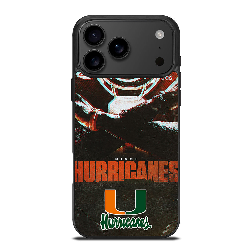 MIAMI HURRICANES NFL 2 iPhone 17 Pro Max Case Cover