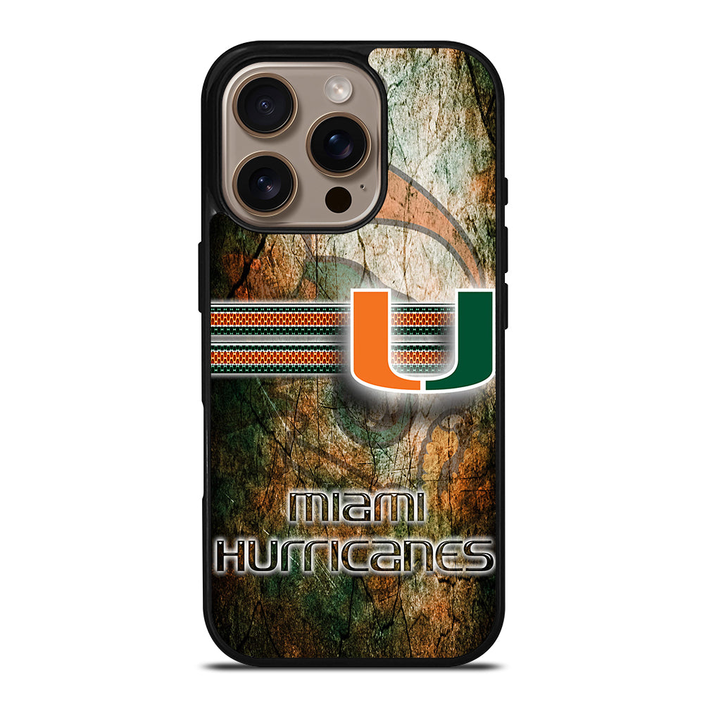 MIAMI HURRICANES NFL 3 iPhone 16 Pro Case Cover