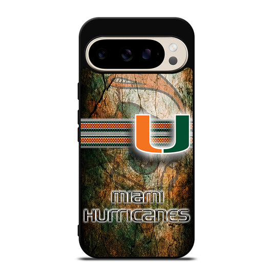 MIAMI HURRICANES NFL 3 Google Pixel 9 Pro Case Cover