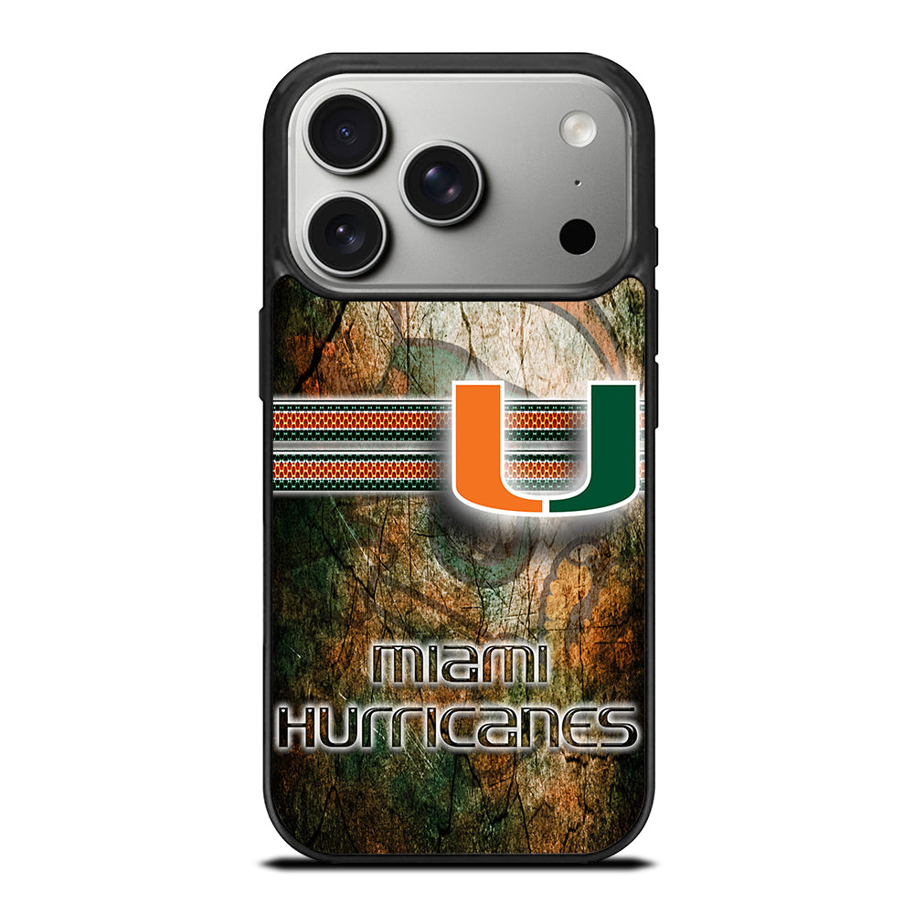 MIAMI HURRICANES NFL 3 iPhone 17 Pro Case Cover