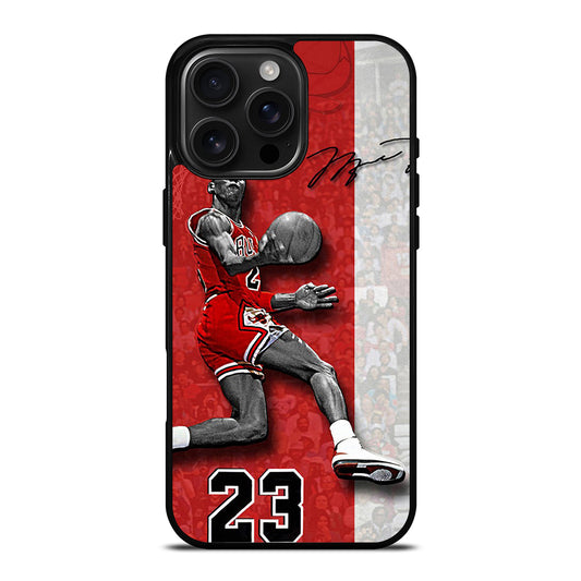 MICHAEL JORDAN 23 CHICAGO BULLS iPhone 16 Pro Max Case Cover
