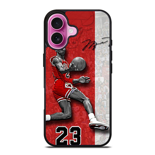 MICHAEL JORDAN 23 CHICAGO BULLS iPhone 16 Plus Case Cover