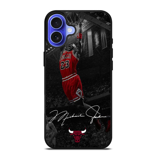 MICHAEL JORDAN DUNK SIGNATURE iPhone 16 Case Cover