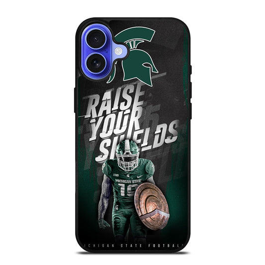 MICHIGAN STATE SPARTANS QUOTE iPhone 16 Case Cover