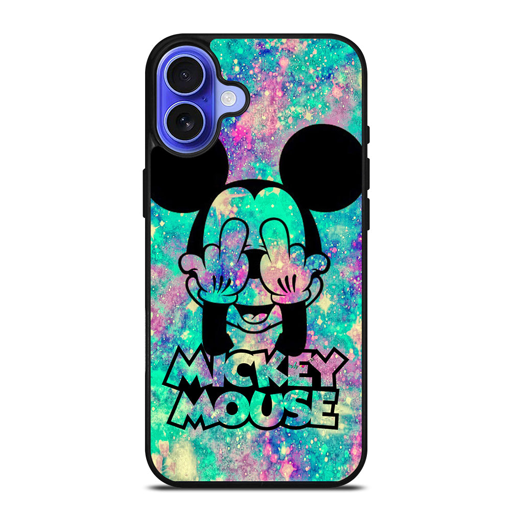 MICKEY MOUSE MIDDLE FINGER iPhone 16 Case Cover