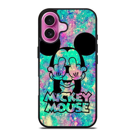 MICKEY MOUSE MIDDLE FINGER iPhone 16 Plus Case Cover