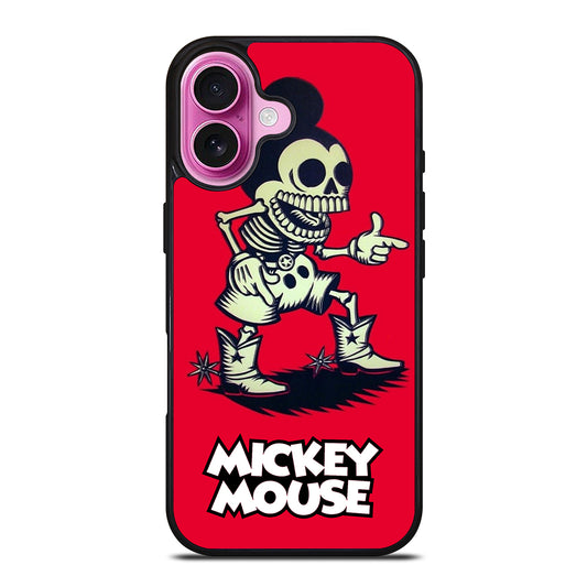 MICKEY MOUSE SKULL iPhone 16 Plus Case Cover