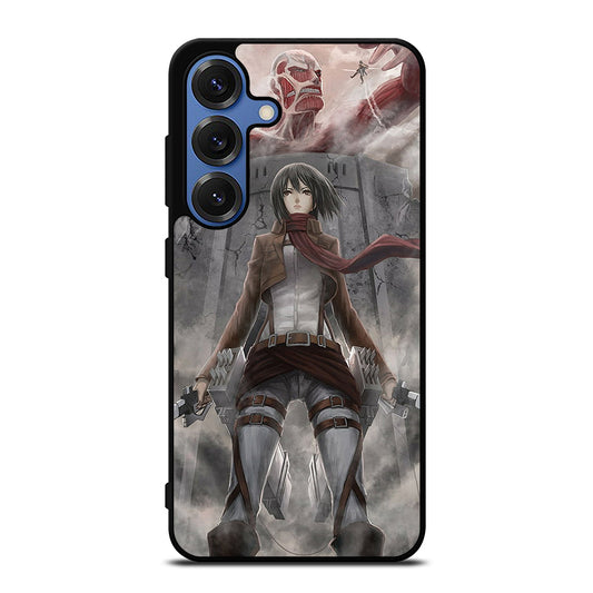 MIKASA ACKERMAN ANIME ATTACK ON TITAN Samsung Galaxy S25 Case Cover