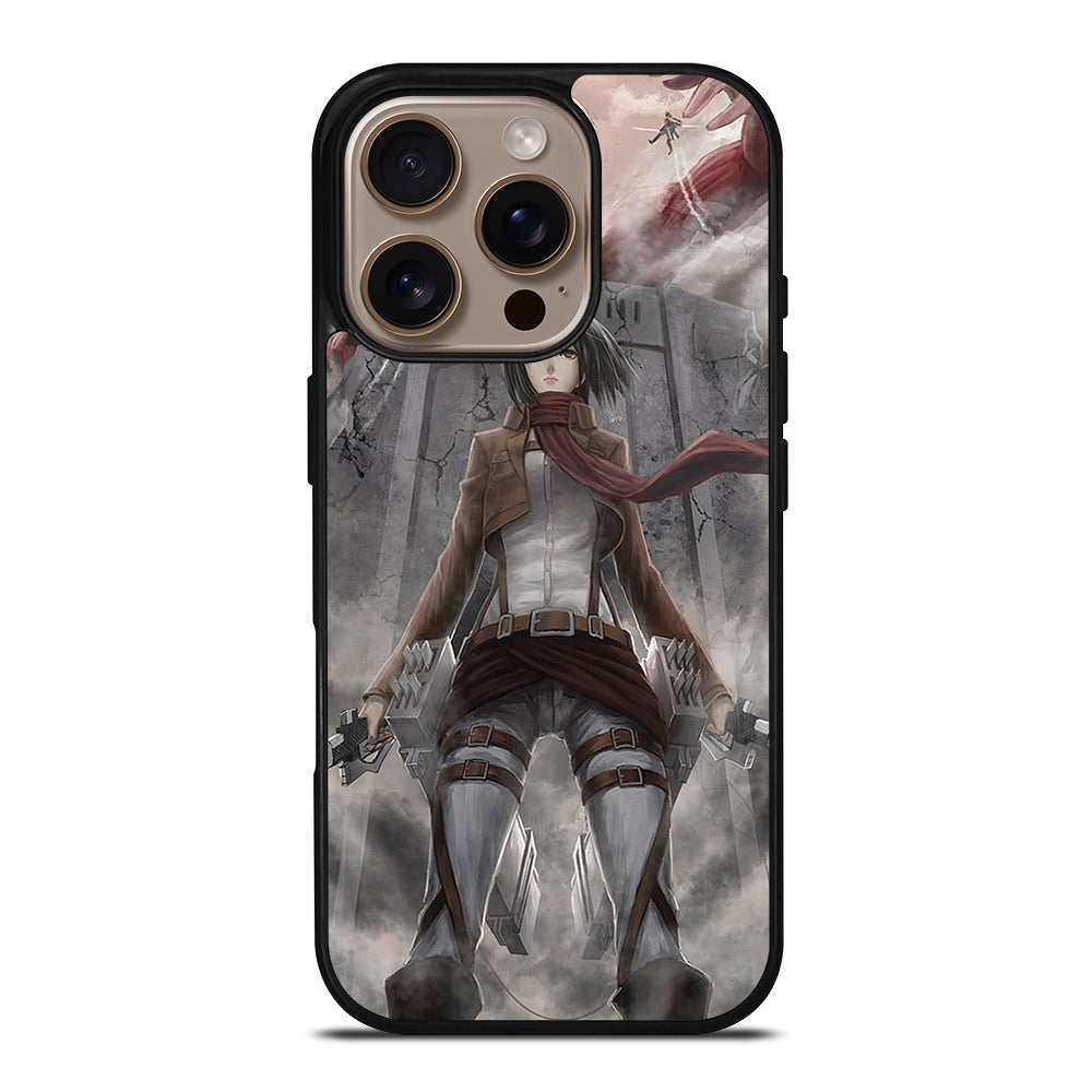 MIKASA ACKERMAN ANIME ATTACK ON TITAN iPhone 16 Pro Case Cover