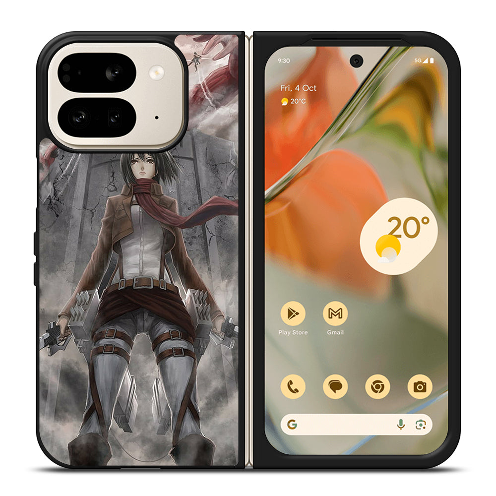 MIKASA ACKERMAN ANIME ATTACK ON TITAN Google Pixel 9 Pro Fold Case Cover