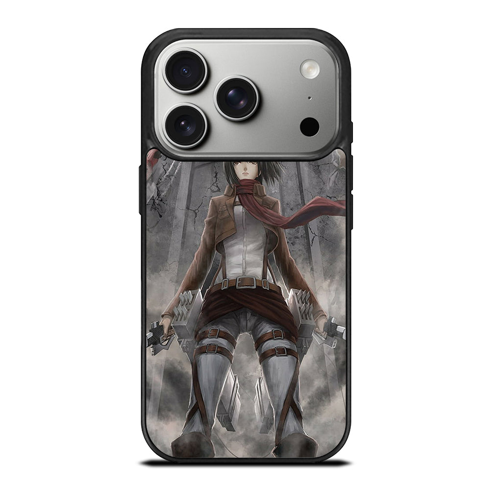 MIKASA ACKERMAN ANIME ATTACK ON TITAN iPhone 17 Pro Case Cover