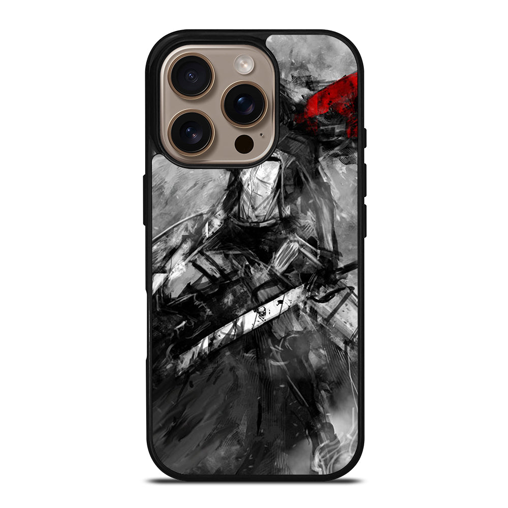 MIKASA ACKERMAN ATTACK ON TITAN ART iPhone 16 Pro Case Cover