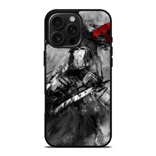 MIKASA ACKERMAN ATTACK ON TITAN ART iPhone 16 Pro Max Case Cover
