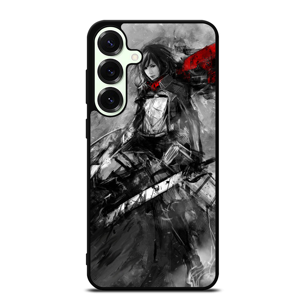MIKASA ACKERMAN ATTACK ON TITAN ART Samsung Galaxy S25 Plus Case Cover
