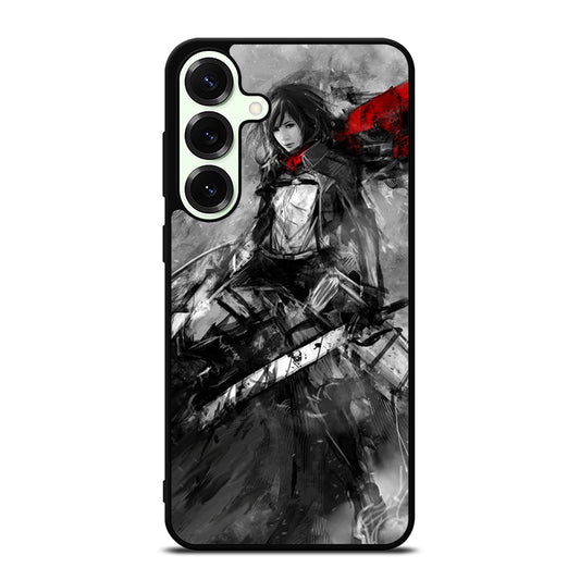 MIKASA ACKERMAN ATTACK ON TITAN ART Samsung Galaxy S25 Plus Case Cover