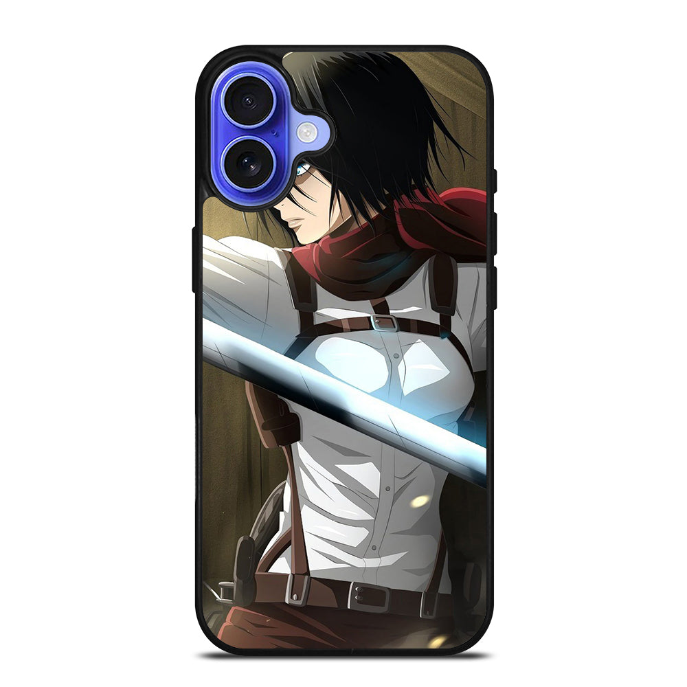 MIKASA ACKERMAN BADASS ATTACK ON TITAN iPhone 16 Case Cover