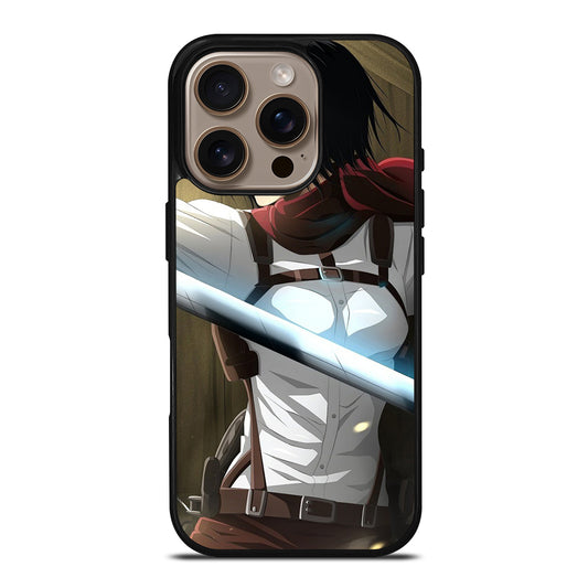 MIKASA ACKERMAN BADASS ATTACK ON TITAN iPhone 16 Pro Case Cover