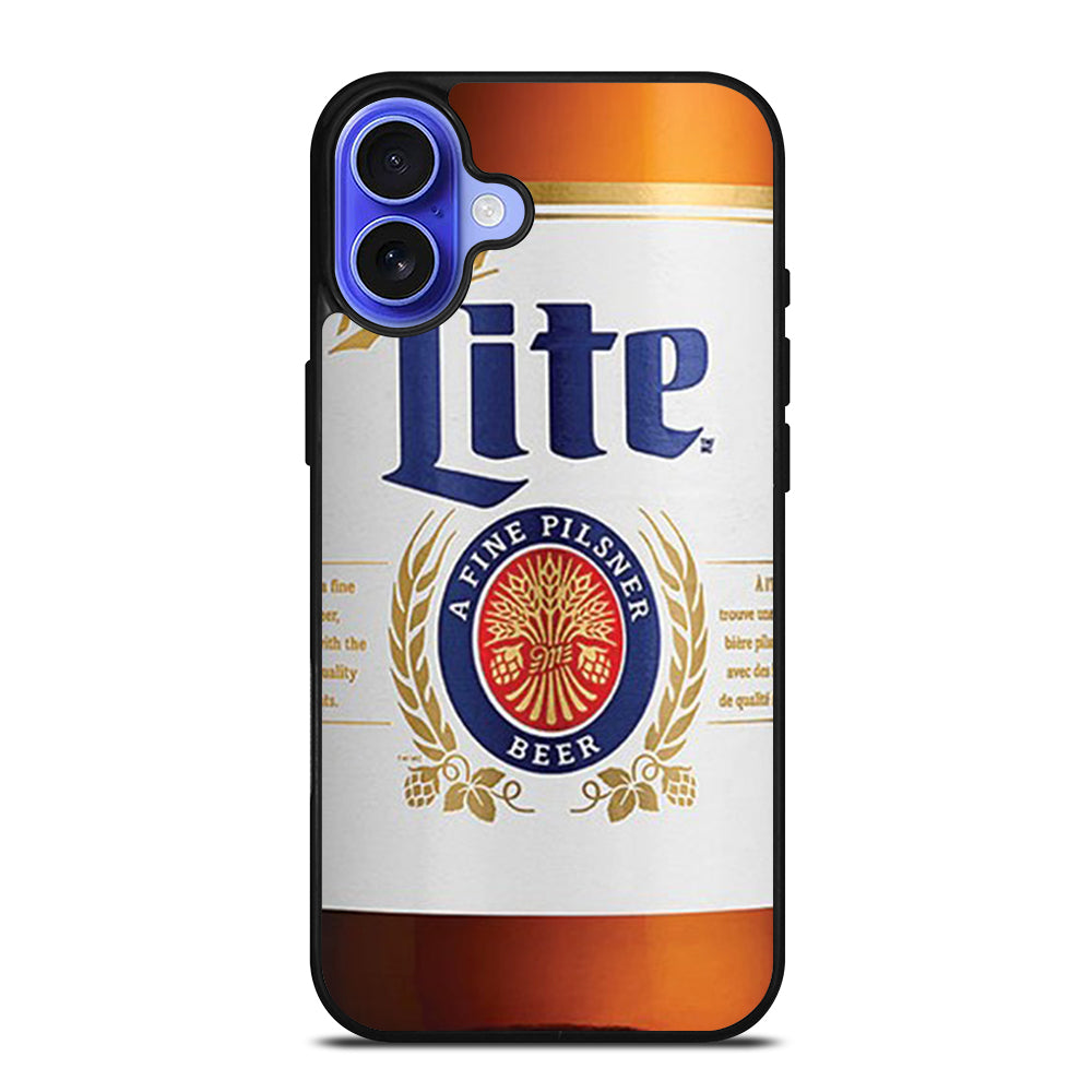 MILLER LITE BEER BOTTLE iPhone 16 Case Cover