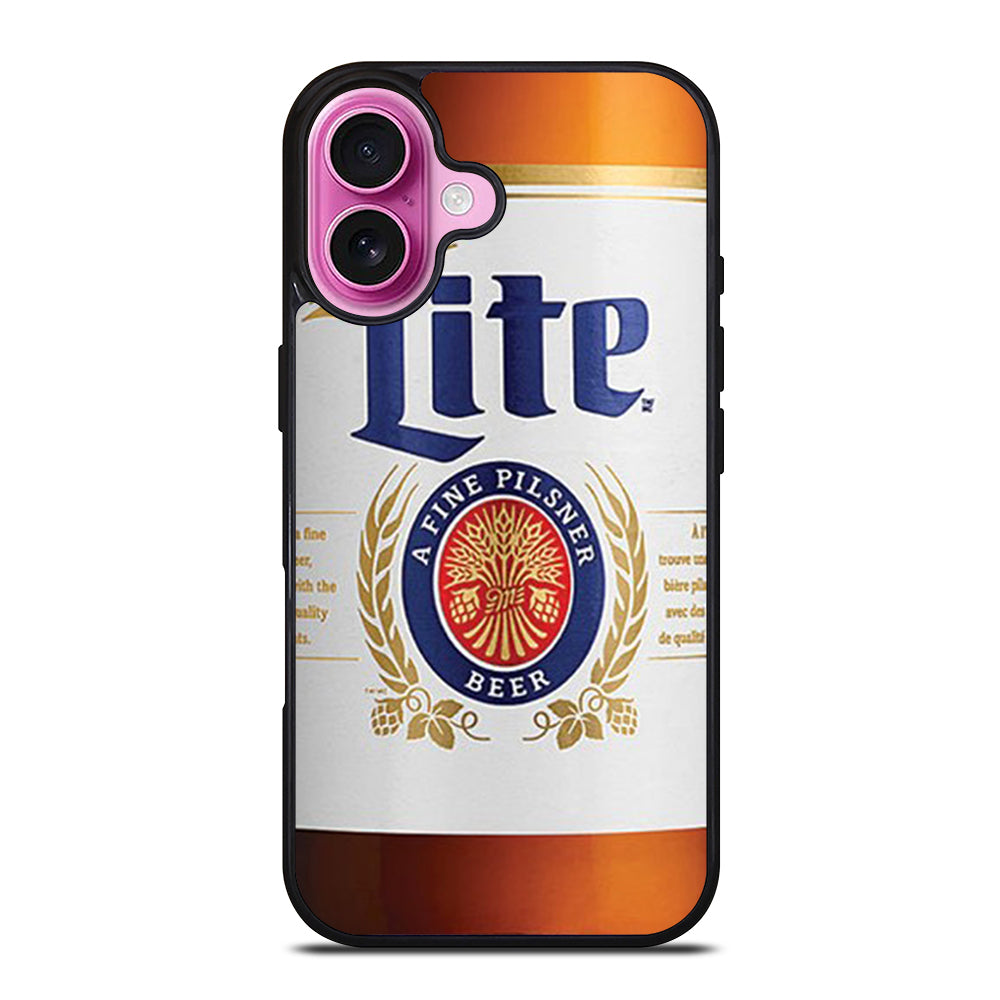 MILLER LITE BEER BOTTLE iPhone 16 Plus Case Cover