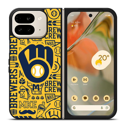 MILWAUKEE BREWERS PATTERN Google Pixel 9 Pro Fold Case Cover