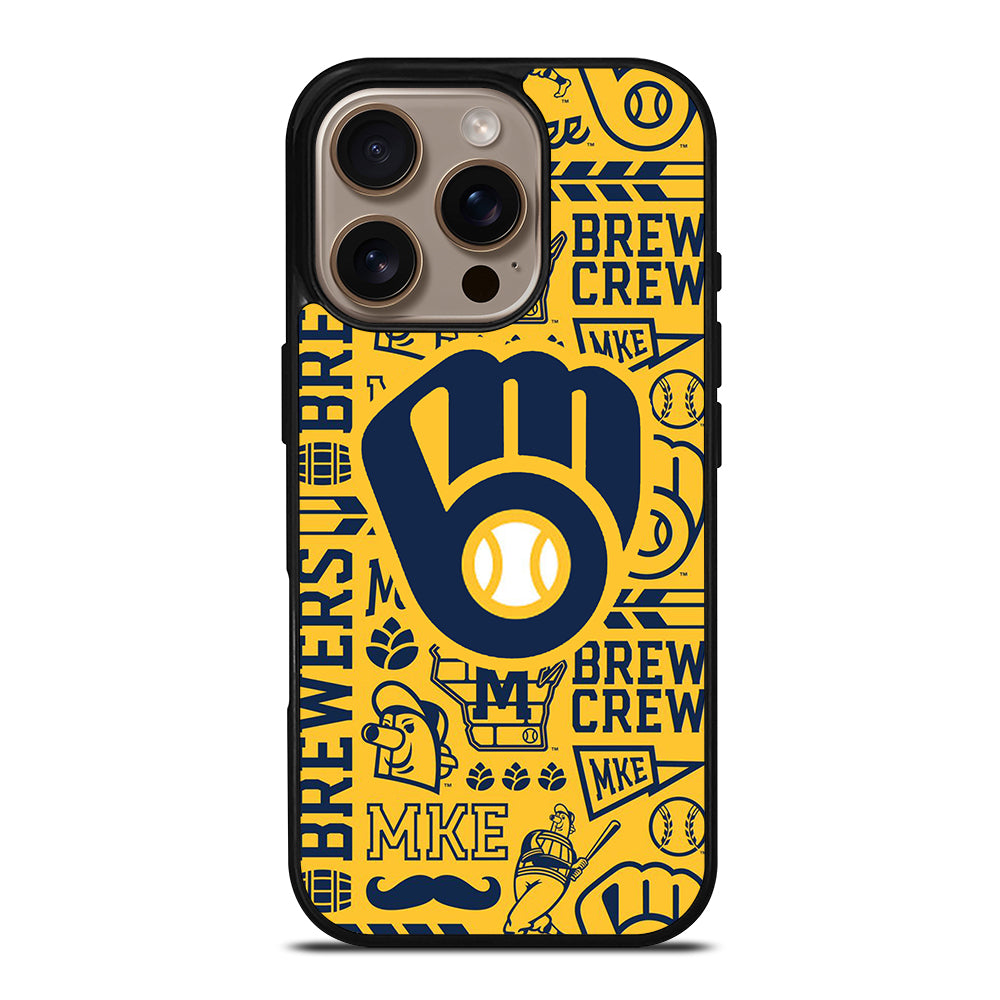 MILWAUKEE BREWERS PATTERN iPhone 16 Pro Case Cover