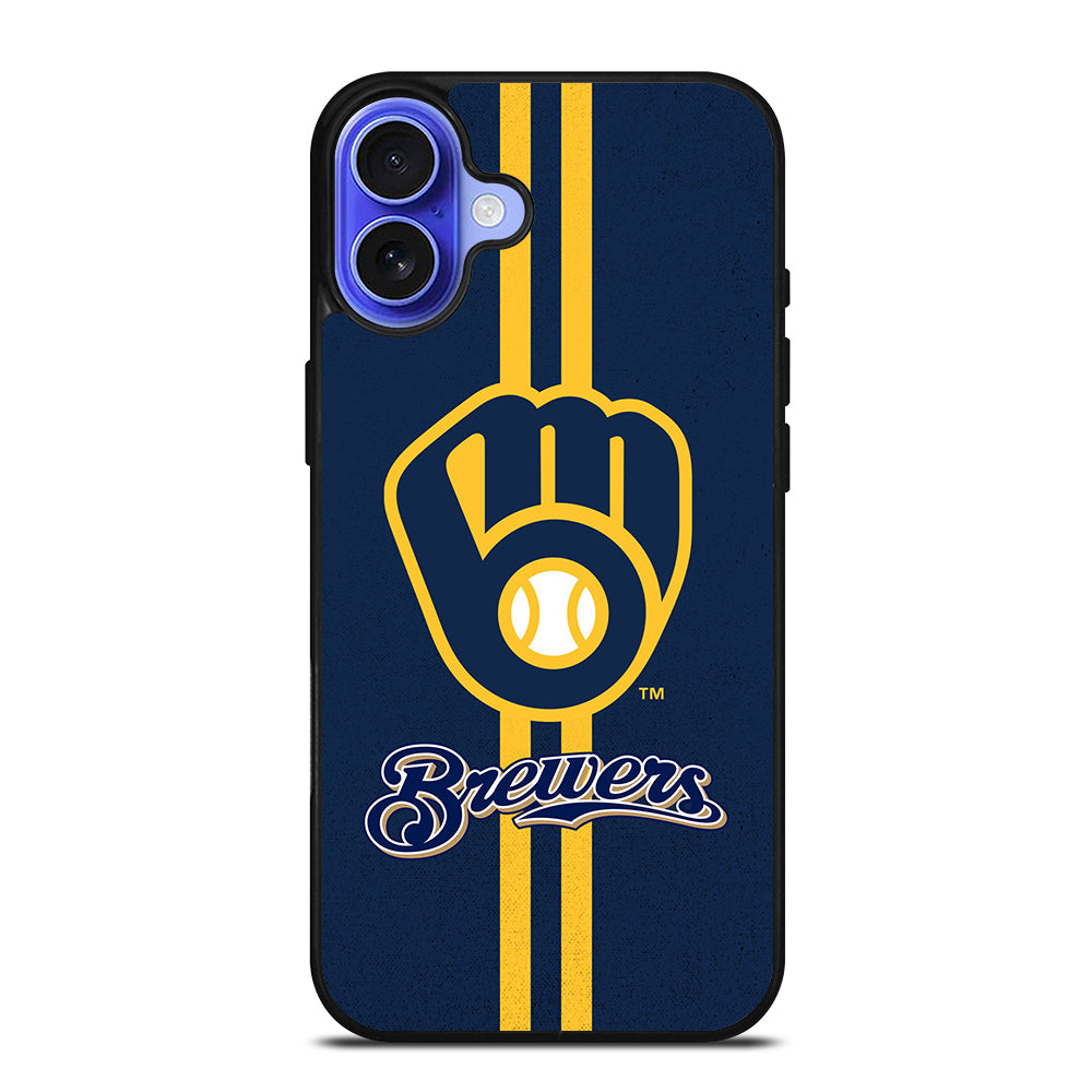 MILWAUKEE BREWERS STRIPE LOGO iPhone 16 Case Cover