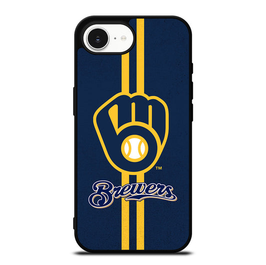MILWAUKEE BREWERS STRIPE LOGO iPhone 16e Case Cover