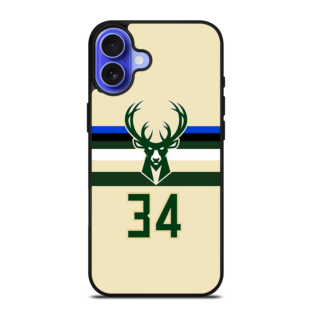 MILWAUKEE BUCKS JERSEY iPhone 16 Case Cover