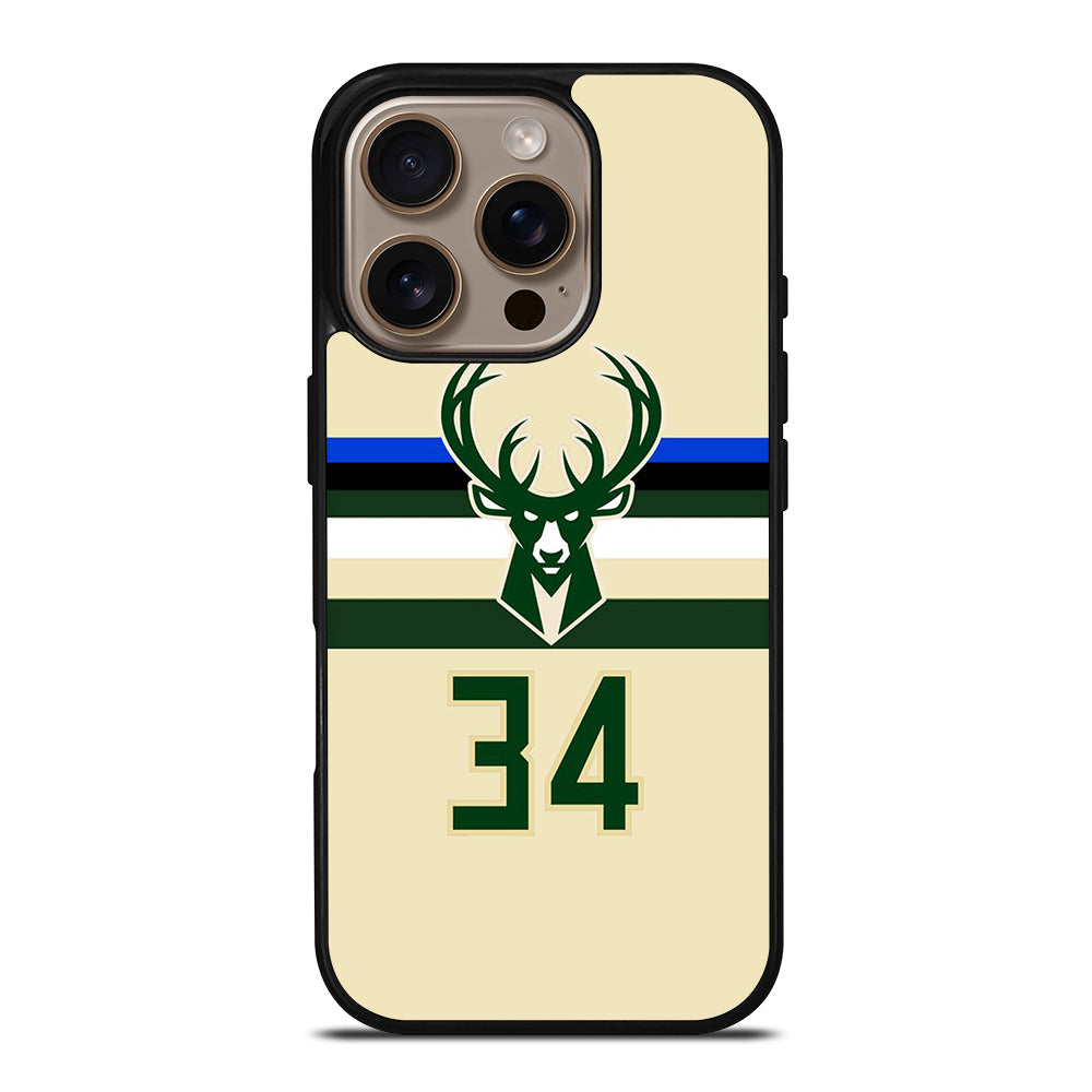 MILWAUKEE BUCKS JERSEY iPhone 16 Pro Case Cover