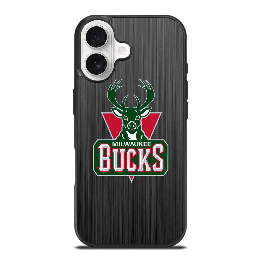 MILWAUKEE BUCKS METAL LOGO iPhone 17 Case Cover