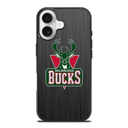 MILWAUKEE BUCKS METAL LOGO iPhone 17 Case Cover