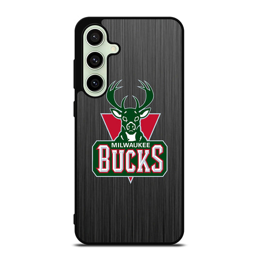 MILWAUKEE BUCKS METAL LOGO Samsung Galaxy S24 FE Case Cover