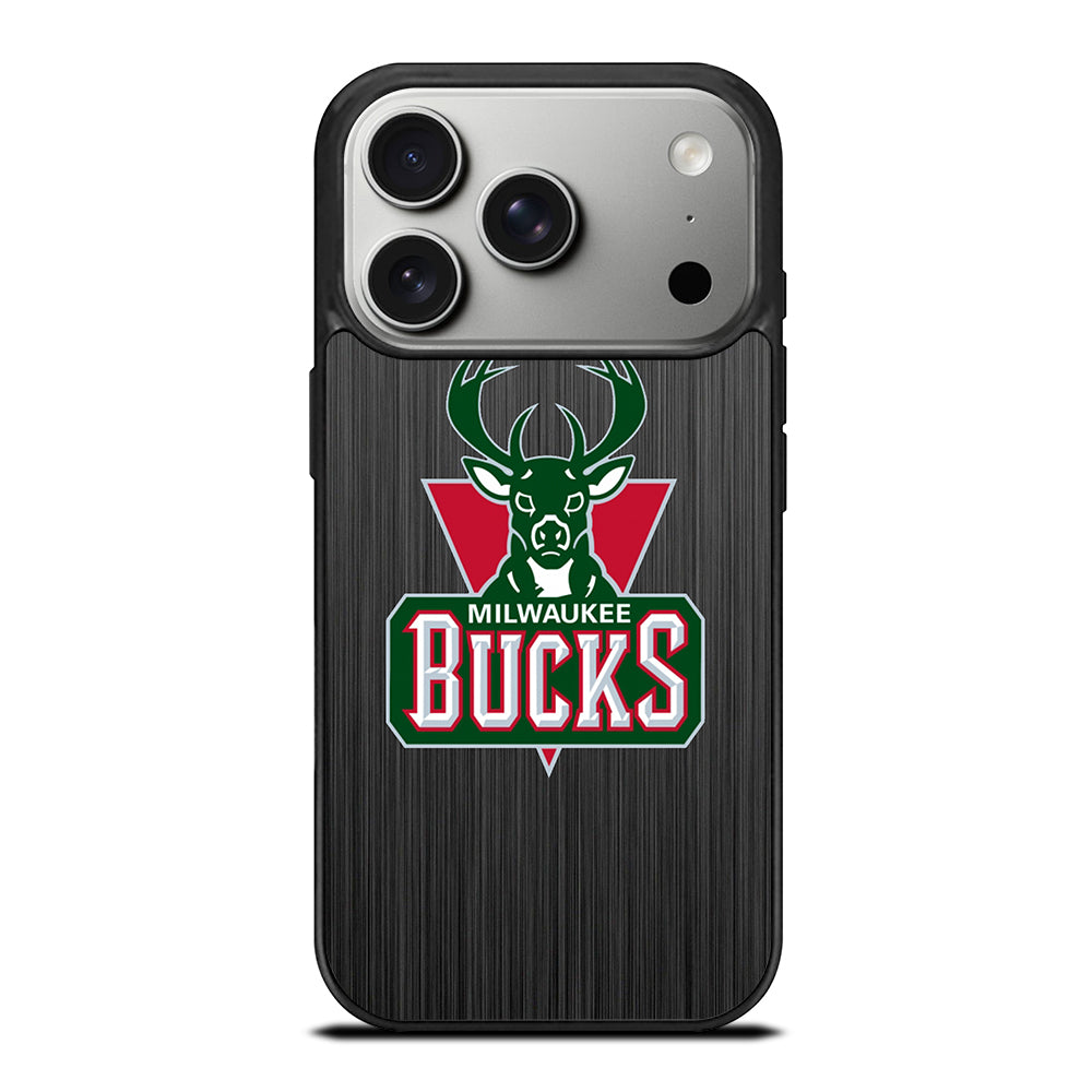 MILWAUKEE BUCKS METAL LOGO iPhone 17 Pro Case Cover